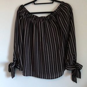 Off-the-shoulder, more formal long sleeve
